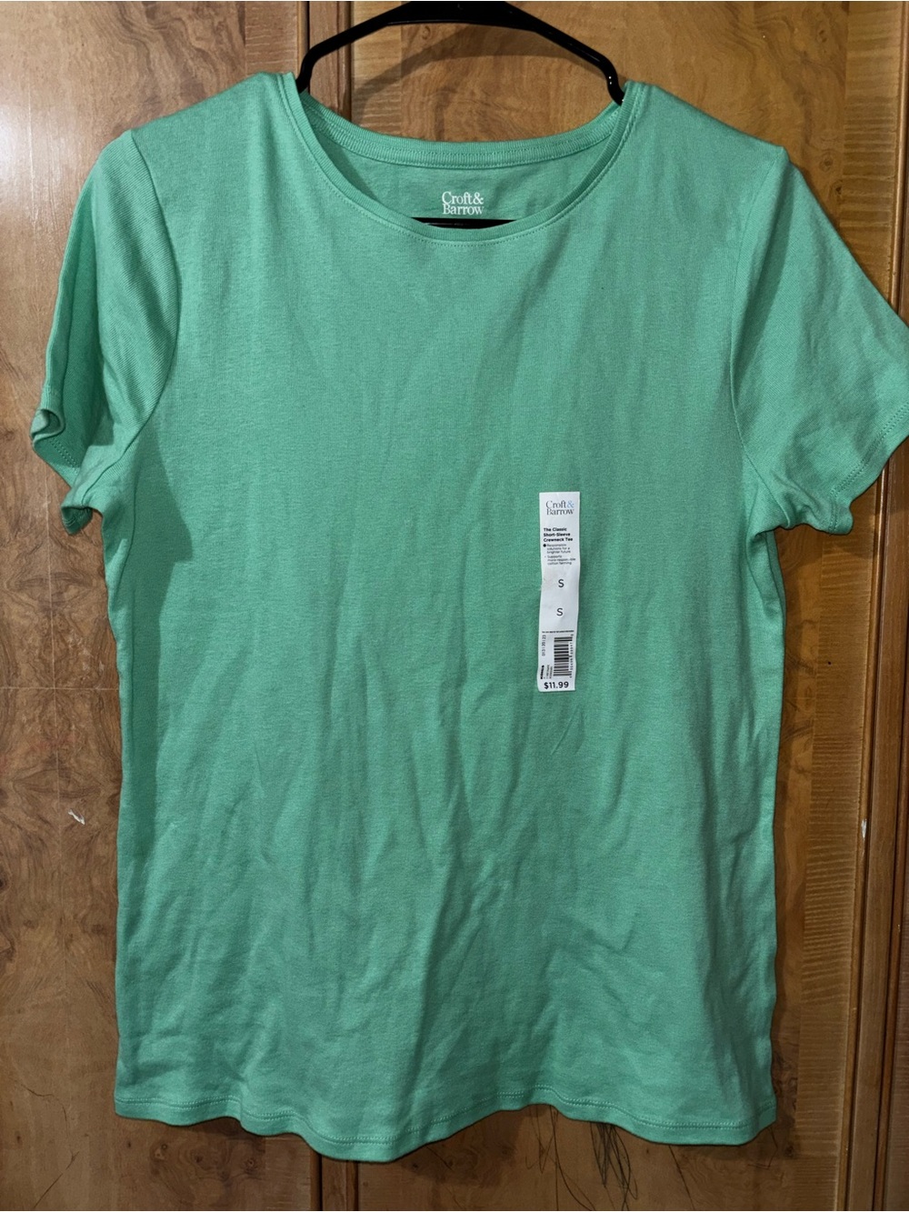 croft & barrow Short-Sleeve Crew T-Shirt in Mint Green